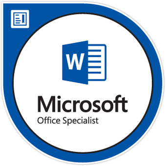 Κονκάρδα Microsoft Office Specialist για Word